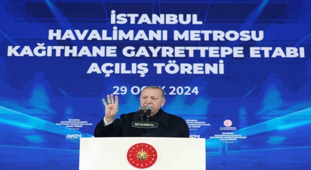 Cumhurbaşkanı Erdoğan: İstanbulda tamamlanan raylı sistem uzunluğu 338.5 kilometreye çıkıyor