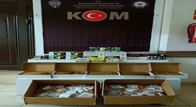 Didimde bir işyerine kaçak sigara baskını