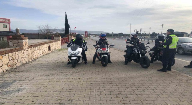 Didimde motosiklet sürücüleri bilgilendirildi