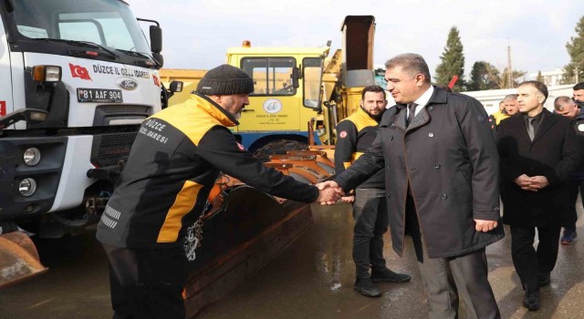 Düzce İl Özel İdaresi araçları kışa hazır