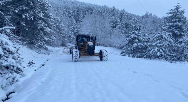 Düzcede 24 köy yolu kar nedeniyle kapalı