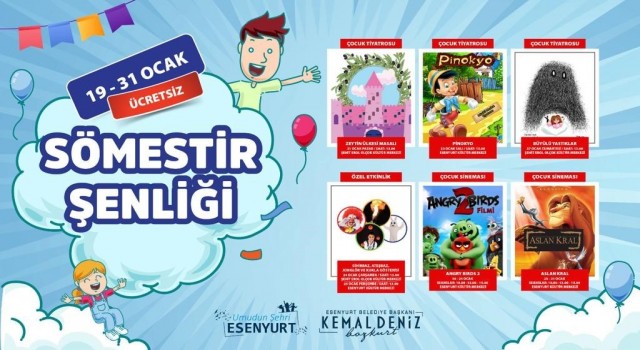Esenyurtlu çocuklar yarıyıl tatilinde spor ve eğlenceye doyacak