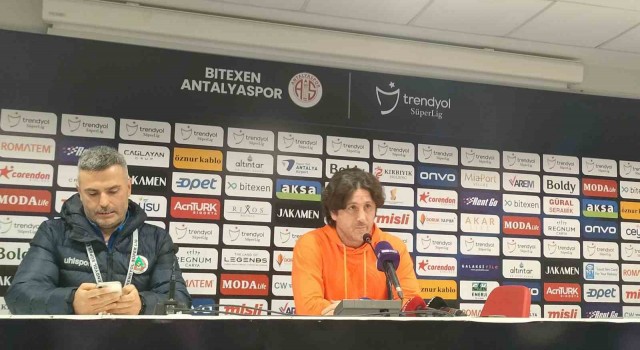 Alanyaspor Teknik Direktörü Fatih Tekke: 1 puan değerli