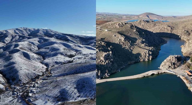 İki fotoğraf da aynı gün çekildi: Bir tarafta kuraklık, diğer tarafta kar