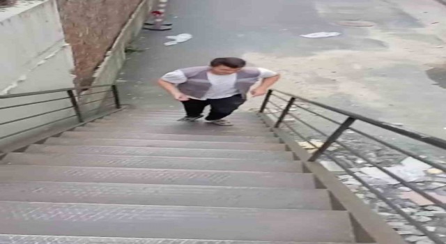 Kağıthanede tepki çeken görüntüler: Biri kediye taş attı diğeri o anları kameraya aldı