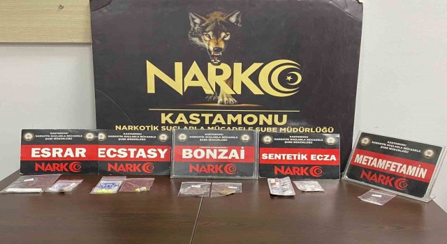 Kastamonuda uyuşturucuyla yakalanan
