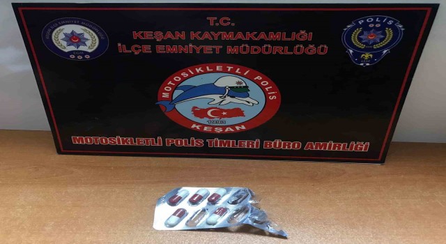 Keşanda 18,59 gram uyuşturucu ve sentetik ecza ele geçirildi