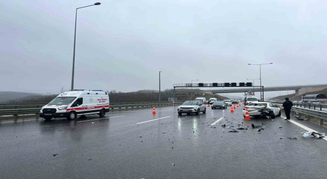 Kuzey Marmara Otoyolunda zincirleme kaza: 5 yaralı