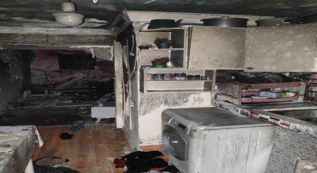 Lüleburgazda mesken yangını