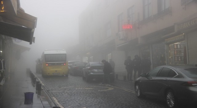 Mardinde yoğun sis