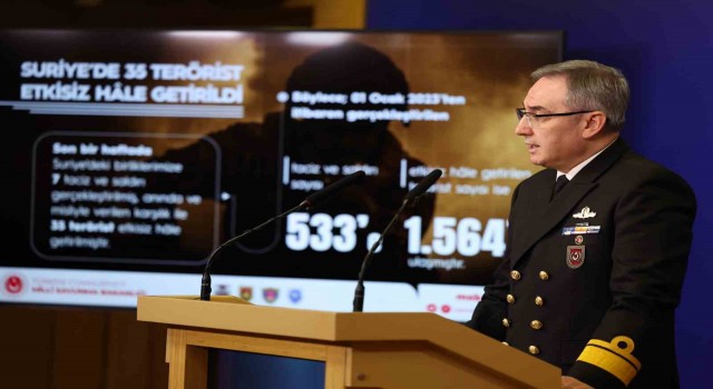 MSB: “Irak ve Suriyenin kuzeyi dahil son bir haftada 45 terörist etkisiz hale getirilmiştir”