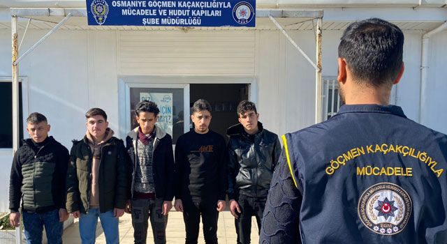 Osmaniye'de 5 Düzensiz Göçmen Yakalandı