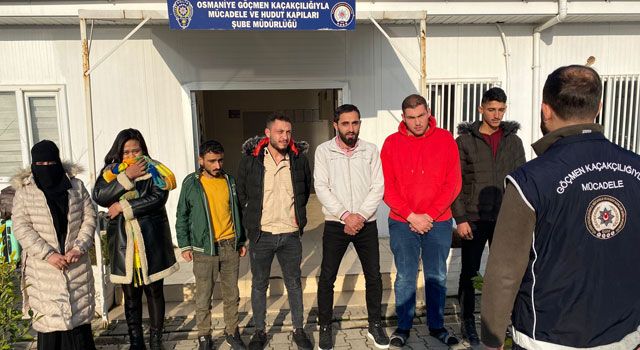 Osmaniye'de 7 Düzensiz Göçmen Yakalandı