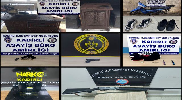 Osmaniye'de asayiş operasyonu: 8 kişi yakalandı, 1 kişi tutuklandı