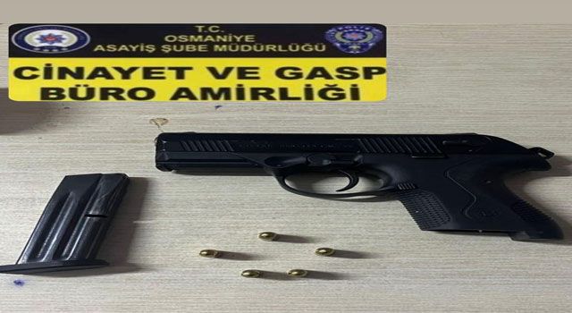 Osmaniye'de Ruhsatsız Silah Ele Geçirildi