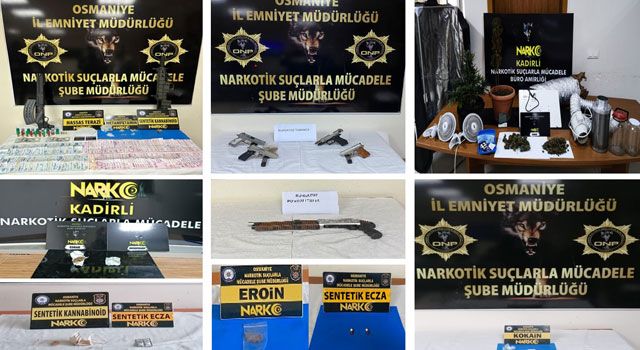 Osmaniye'de uyuşturucu operasyonu: 29 gözaltı