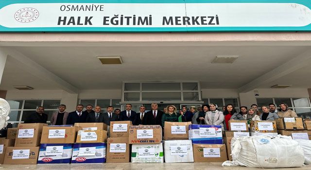 Osmaniye'den Gazze'ye yardım eli