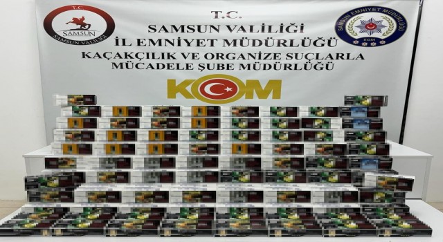 Samsunda 40 bin sahte bandrollü makaron ele geçirildi