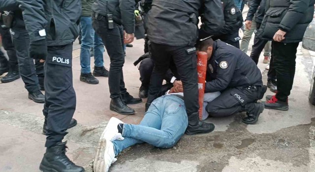 Samsunda gergin anlar: 1 yaralı, 6 gözaltı