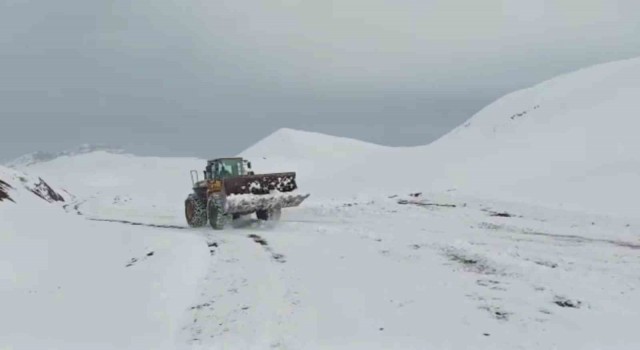 Siirtte kar nedeniyle kapanan köy yolları ulaşıma açıldı