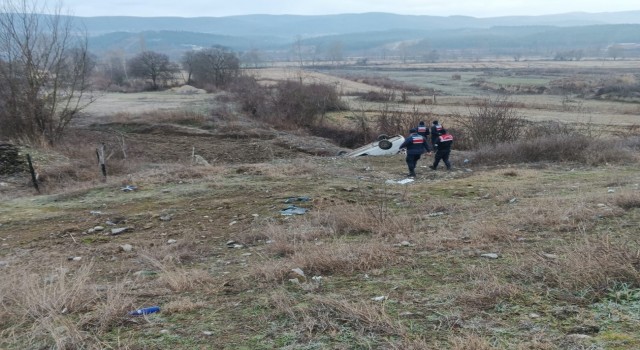 Sinopta otomobil takla attı: 1 yaralı