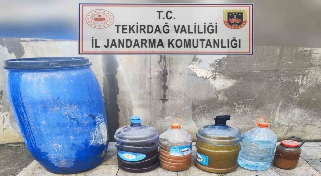 Tekirdağda 120 litre sahte alkol ele geçirildi