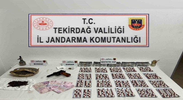 Tekirdağda silah ve uyuşturucu operasyonu