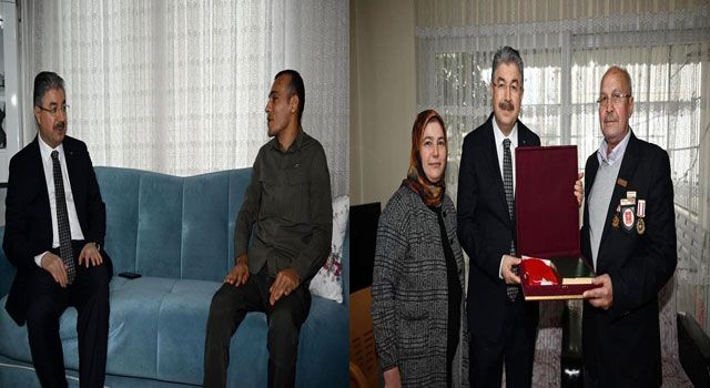 Vali Yılmaz’dan Gazilere Ziyaret