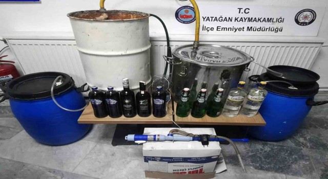 Yatağanda kaçak alkol üretime operasyon