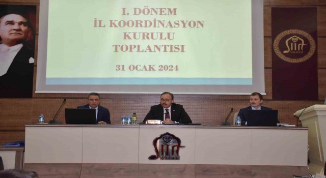 2024 yılı 1. dönem İl Koordinasyon Kurulu toplantısı yapıldı