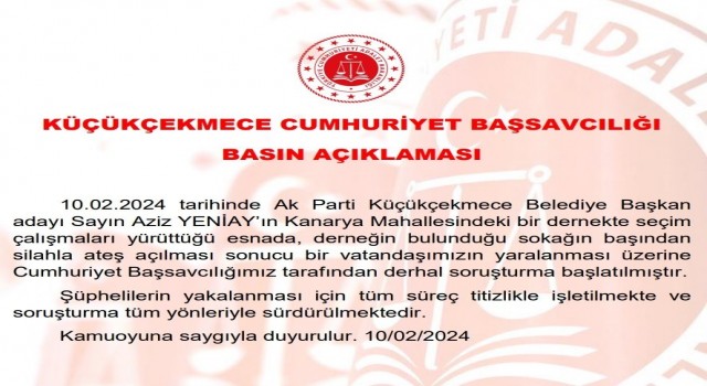 AK Partili Aziz Yeniayın seçim temasları sırasındaki silahlı saldırıyla ilgili soruşturma başlatıldı