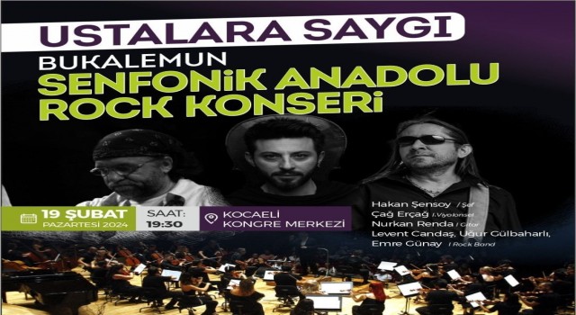 Anadolu Rockun ustalarına saygı konseri