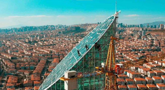 Ankaranın örümcek adamları havadan görüntülendi