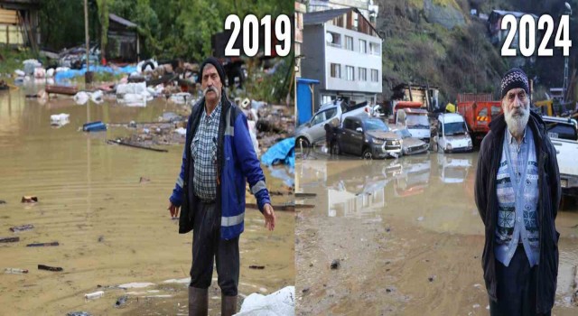 Artvin Borçkada 4 yıl sonra yine aynı sel manzarası yaşandı