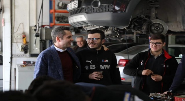 Başkan Adayı Başer sanayi esnafına Go-kart ve Drag Pisti sözü verdi
