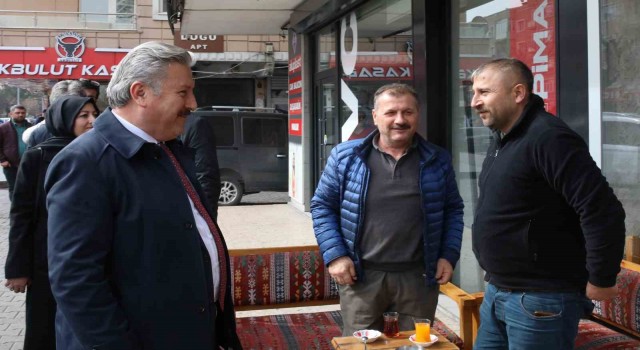 Başkan Palancıoğluna esnaftan yoğun ilgi