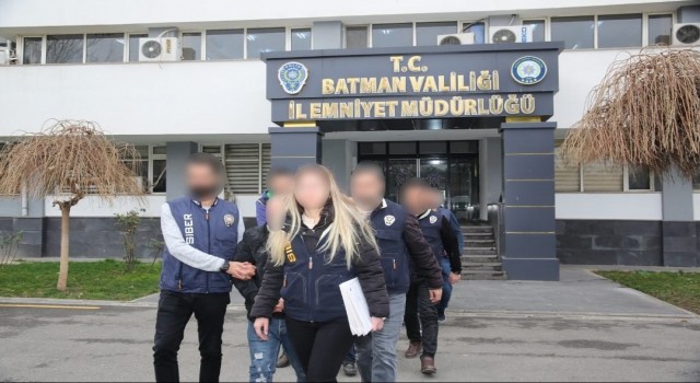 Batmanda siber dolandırıcılık operasyonlarında 5 tutuklama