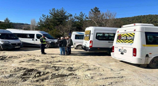 Bozdoğanda okul servisleri denetlendi