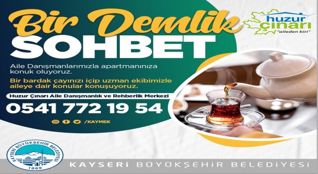 Büyükşehir KAYMEK, ‘Bir Demlik Sohbet ile evlere konuk oluyor