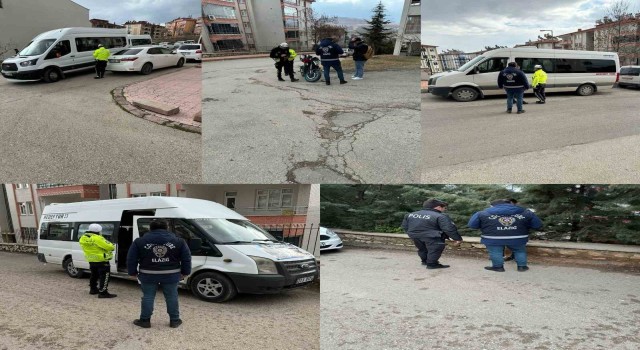 Elazığda okul önü denetimleri sürüyor