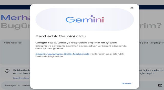 Google Bard Artık "Gemini" Adıyla Kullanılacak
