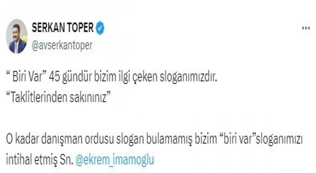 İmamoğlunun seçim şarkısındaki slogan çalıntı çıktı