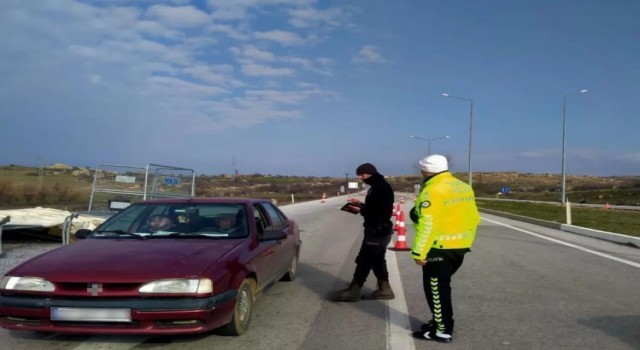 Kırklarelinde trafik denetimi: 14 araç trafikten men edildi