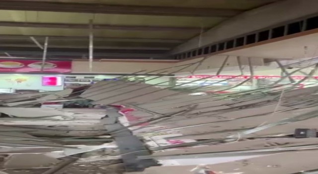 Köfteci Yusuftaki tavan çökme olayının yeni görüntüleri ortaya çıktı