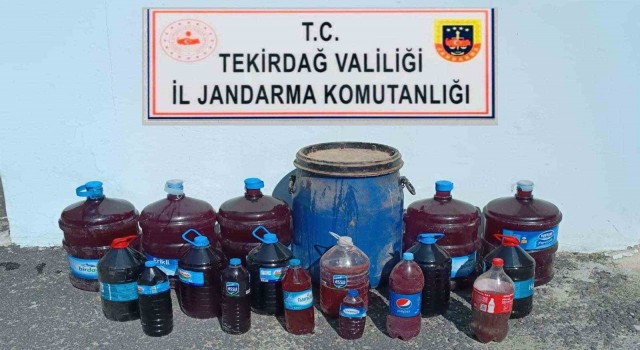 Malkarada 200 litre kaçak içki ele geçirildi