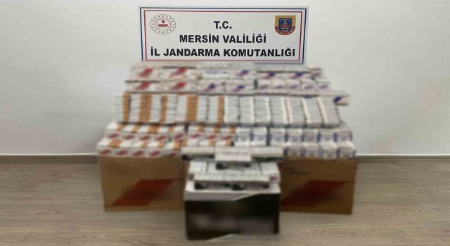 Mersinde 61 bin 700 adet kaçak makaron ele geçirildi:3 gözaltı
