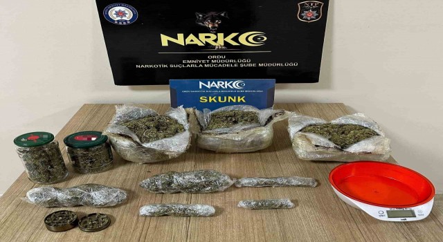 Orduda uyuşturucu operasyonunda 3 kişi tutuklandı