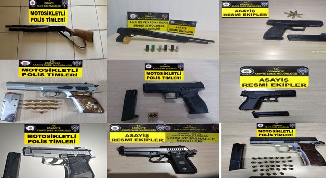 Osmaniye'de Asayiş Operasyonunda 101 Kişi Yakalandı