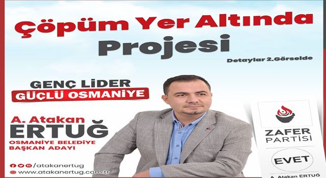 Osmaniye'de Çöp Yeraltına Gidecek: Ertuğ'dan "Çöpüm Yeraltında" Projesi