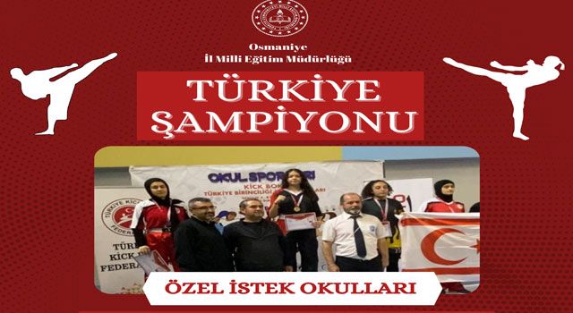 Osmaniyeli Hatice Bera Gündüz Kick Boks Türkiye Şampiyonu Oldu